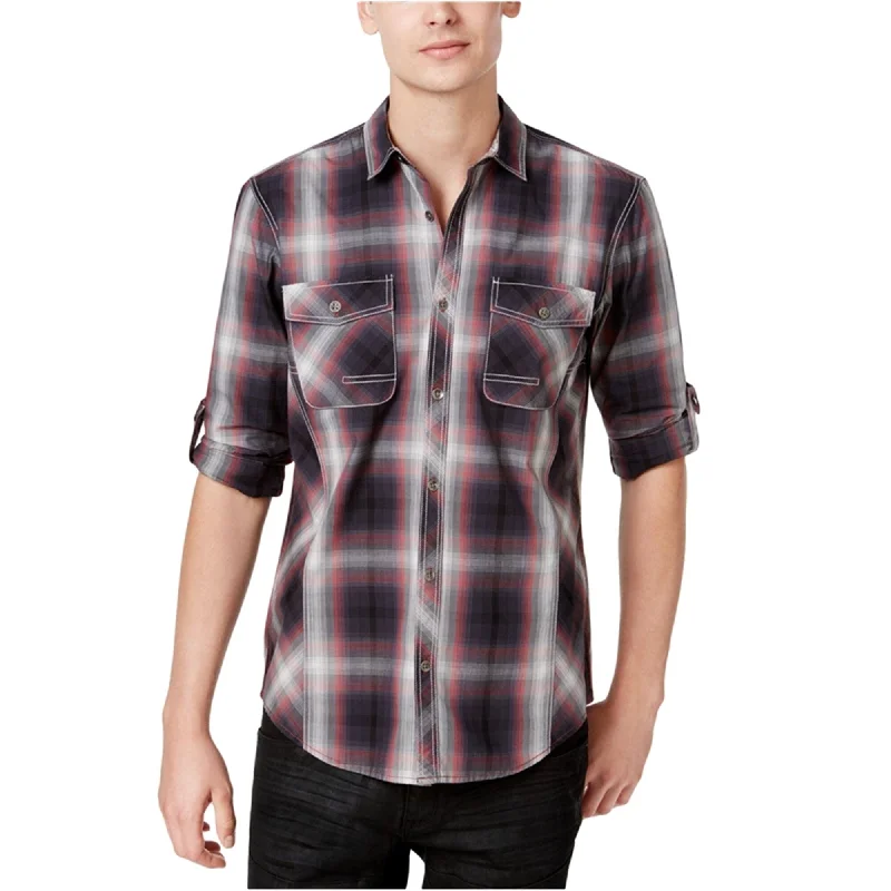 Men's Organic Cotton Casual Shirts with a Soft Handfeel for Everyday ComfortI-N-C Mens Thymine Plaid Button Up Shirt, Purple, Small Men's Organic Cotton Casual Shirts with a Soft Handfeel for Everyday ComfortI-N-C Mens Thymine Plaid Button Up Shirt, Purple, Small