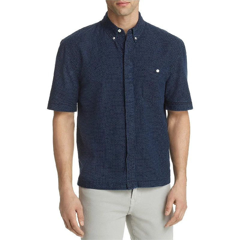 Men's Graphic - Printed Casual Shirts with Pop - Culture References for a Fun and Stylish LookJoe's Mens Harvey League Dotted Button Up Shirt, Blue, Small Men's Graphic - Printed Casual Shirts with Pop - Culture References for a Fun and Stylish LookJoe's Mens Harvey League Dotted Button Up Shirt, Blue, Small