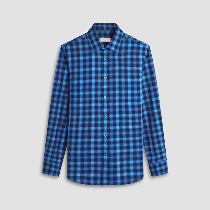 Men's Button - Down Oxford Casual Shirts in Crisp White for a Classic and Versatile StyleKarl Checkered Shirt Men's Button - Down Oxford Casual Shirts in Crisp White for a Classic and Versatile StyleKarl Checkered Shirt