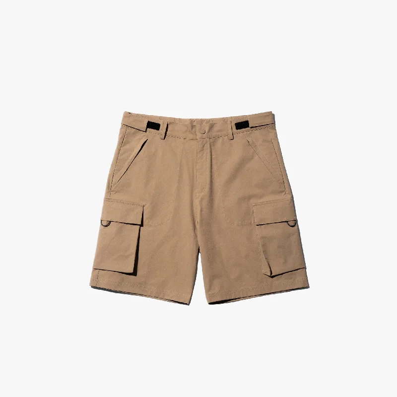 Men's flat - front chino shorts for semi - formal summer events003 Cargo Short (Peanut) Men's flat - front chino shorts for semi - formal summer events003 Cargo Short (Peanut)