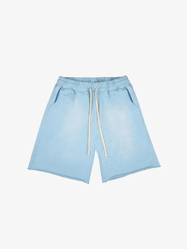 Men's side - stripe track shorts for a sporty running lookLIGHT BLUE SUNFADED EVERYDAYS SWEAT SHORTS Men's side - stripe track shorts for a sporty running lookLIGHT BLUE SUNFADED EVERYDAYS SWEAT SHORTS