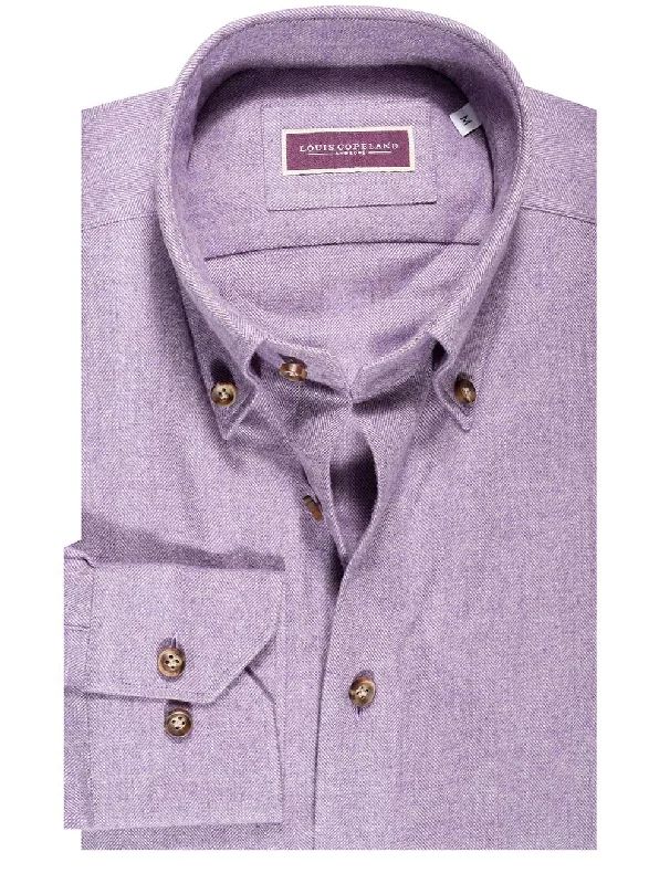Men's Wrinkle - Resistant Polyester Blend Casual Shirts for Easy Travel and MaintenancePogba Herringbone Shirt Purple Men's Wrinkle - Resistant Polyester Blend Casual Shirts for Easy Travel and MaintenancePogba Herringbone Shirt Purple