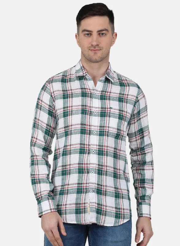 Men's Button - Down Oxford Casual Shirts in Crisp White for a Classic and Versatile StyleMen Green Check Shirt Men's Button - Down Oxford Casual Shirts in Crisp White for a Classic and Versatile StyleMen Green Check Shirt