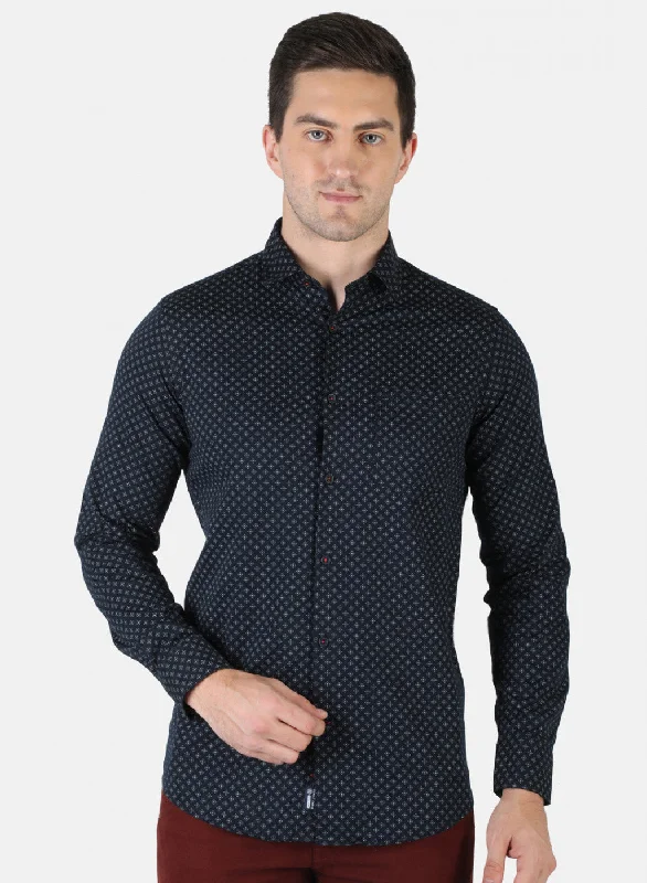 Men's Graphic - Printed Casual Shirts with Pop - Culture References for a Fun and Stylish LookMen NAvy Blue Printed Shirt Men's Graphic - Printed Casual Shirts with Pop - Culture References for a Fun and Stylish LookMen NAvy Blue Printed Shirt