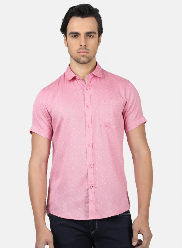 Men's Thermal - Lined Casual Shirts in Black for Added Warmth in Cold WeatherMen Pink Printed Shirts Men's Thermal - Lined Casual Shirts in Black for Added Warmth in Cold WeatherMen Pink Printed Shirts