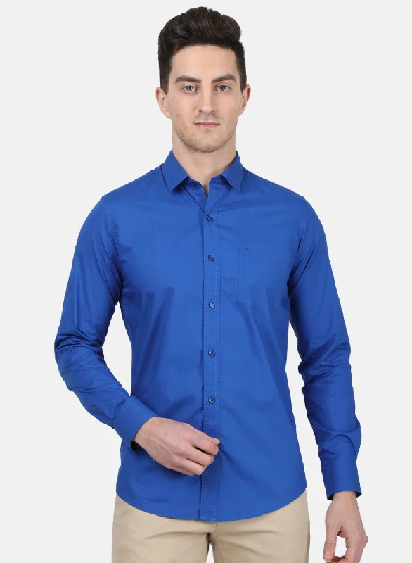 Men's Two - Tone Contrast Panel Casual Shirts in White and Navy for a Stylish and Eye - Catching DesignMens Blue Solid Shirt Men's Two - Tone Contrast Panel Casual Shirts in White and Navy for a Stylish and Eye - Catching DesignMens Blue Solid Shirt