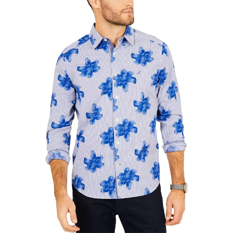 Plus Size Men's Plaid Flannel Casual Shirts in Earth Tones for a Cozy Fall OutfitNautica Mens Floral Button Up Shirt, Blue, Small Plus Size Men's Plaid Flannel Casual Shirts in Earth Tones for a Cozy Fall OutfitNautica Mens Floral Button Up Shirt, Blue, Small