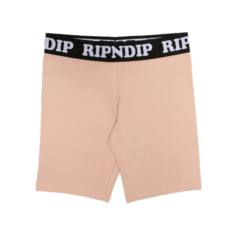 Men's zip - pocket canvas shorts for added functionality during travelPeeking Nermal Biker Shorts (Blush) Men's zip - pocket canvas shorts for added functionality during travelPeeking Nermal Biker Shorts (Blush)