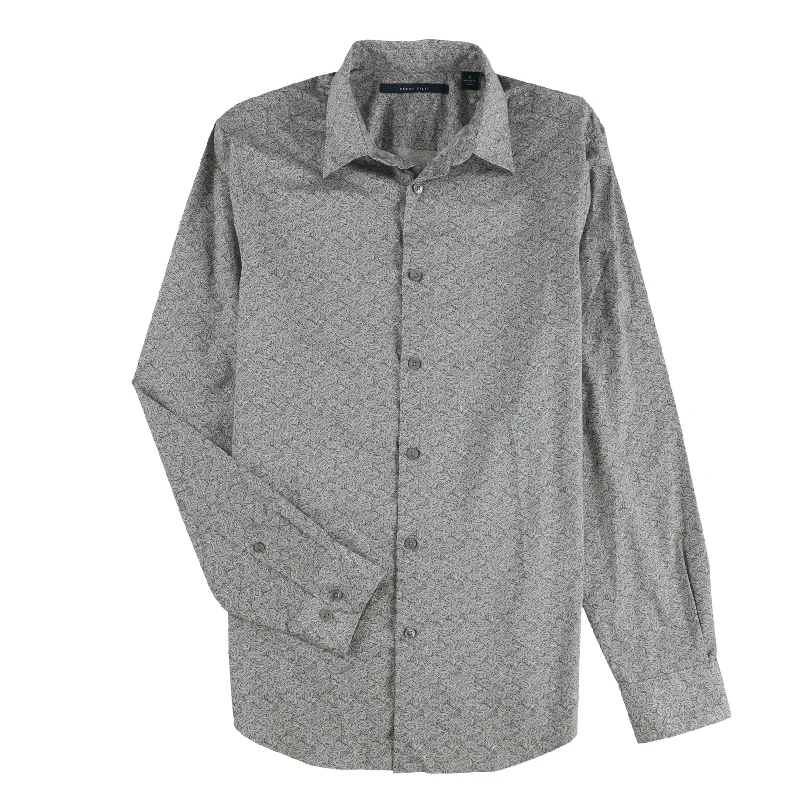 Men's Linen Blend Casual Shirts with Roll - Up Sleeves for a Summer Beach LookPerry Ellis Mens Paisley Long Sleeve Button Up Shirt Men's Linen Blend Casual Shirts with Roll - Up Sleeves for a Summer Beach LookPerry Ellis Mens Paisley Long Sleeve Button Up Shirt