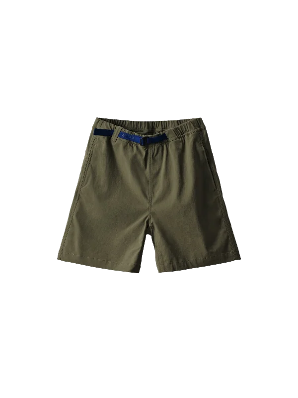 Men's zip - pocket canvas shorts for added functionality during travelPhase Short