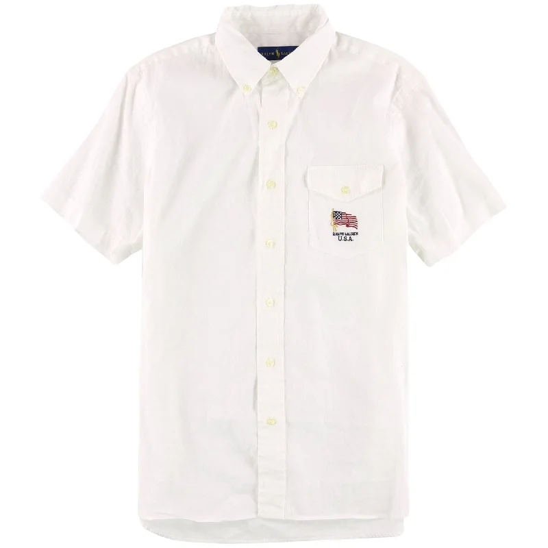 Men's Retro - Style Hawaiian Print Casual Shirts in Bold Patterns for a Tropical VacationRalph Lauren Mens Solid Button Up Shirt, White, X-Small Men's Retro - Style Hawaiian Print Casual Shirts in Bold Patterns for a Tropical VacationRalph Lauren Mens Solid Button Up Shirt, White, X-Small
