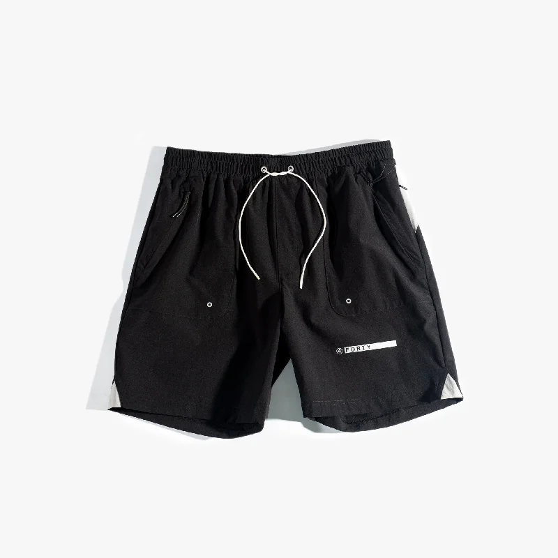 Men's high - waisted swim shorts with UPF protection for beach vacationsRay Tech Cargo Shorts (Black/Grey) Men's high - waisted swim shorts with UPF protection for beach vacationsRay Tech Cargo Shorts (Black/Grey)