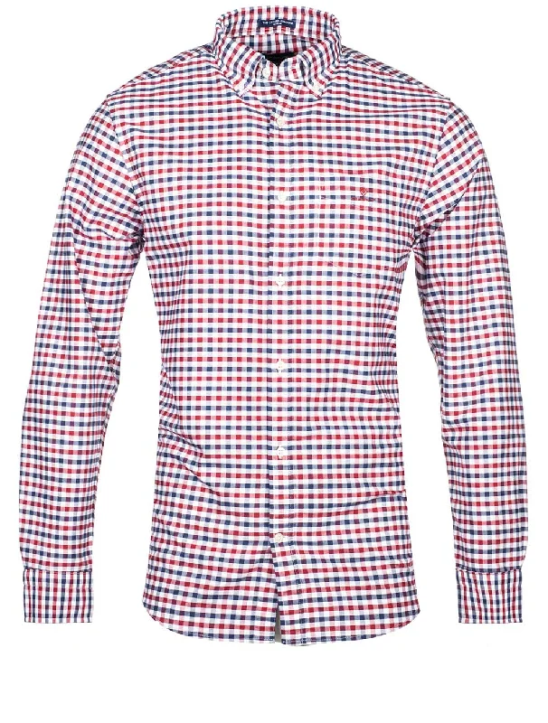 Plus Size Men's Plaid Flannel Casual Shirts in Earth Tones for a Cozy Fall OutfitRegular Fit 2-Color Gingham Broadcloth Shirt Mahogany Red Plus Size Men's Plaid Flannel Casual Shirts in Earth Tones for a Cozy Fall OutfitRegular Fit 2-Color Gingham Broadcloth Shirt Mahogany Red
