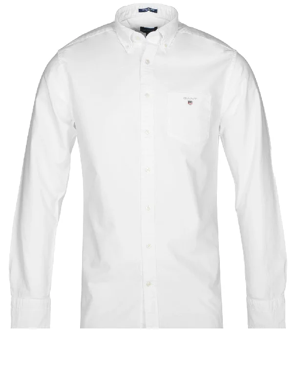 Men's Moisture - Wicking Performance Fabric Casual Shirts for Outdoor ActivitiesRegular Fit Oxford Shirt White Men's Moisture - Wicking Performance Fabric Casual Shirts for Outdoor ActivitiesRegular Fit Oxford Shirt White