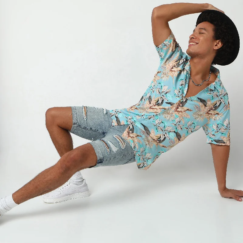 Men's Moisture - Wicking Performance Fabric Casual Shirts for Outdoor ActivitiesRegular Fit Printed Shirt Men's Moisture - Wicking Performance Fabric Casual Shirts for Outdoor ActivitiesRegular Fit Printed Shirt