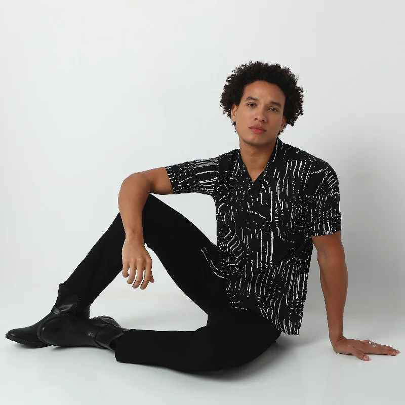 Men's Moisture - Wicking Performance Fabric Casual Shirts for Outdoor ActivitiesRegular Fit Printed Shirt Men's Moisture - Wicking Performance Fabric Casual Shirts for Outdoor ActivitiesRegular Fit Printed Shirt