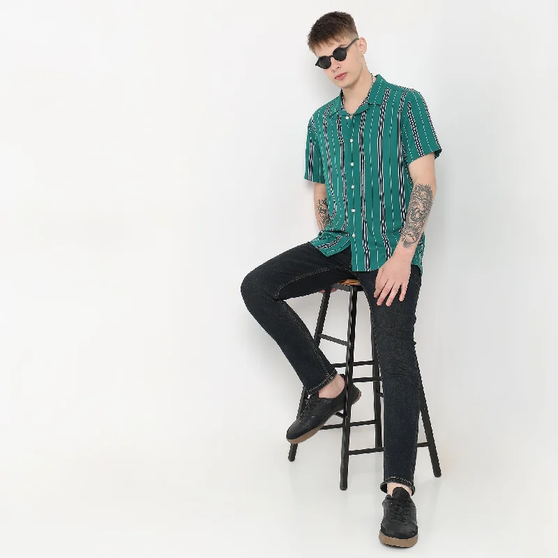 Men's Graphic - Printed Casual Shirts with Pop - Culture References for a Fun and Stylish LookRegular Fit Striped Shirt Men's Graphic - Printed Casual Shirts with Pop - Culture References for a Fun and Stylish LookRegular Fit Striped Shirt