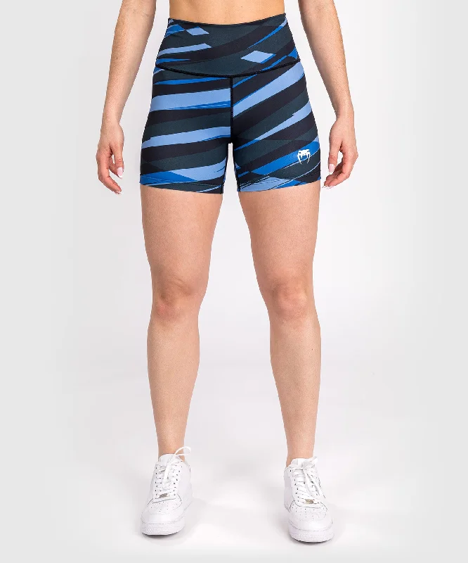 Men's moisture - wicking performance shorts for sweaty outdoor activitiesShort de Compression pour Femmes Venum Abyss - Bleu Foncé