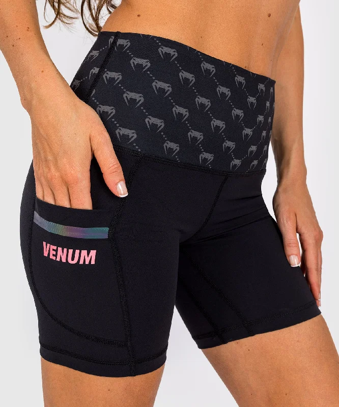 Men's wide - leg linen blend shorts for a relaxed beachside vibeShort De Compression Venum Monogram - Pour Femme - Noir/or rose Men's wide - leg linen blend shorts for a relaxed beachside vibeShort De Compression Venum Monogram - Pour Femme - Noir/or rose