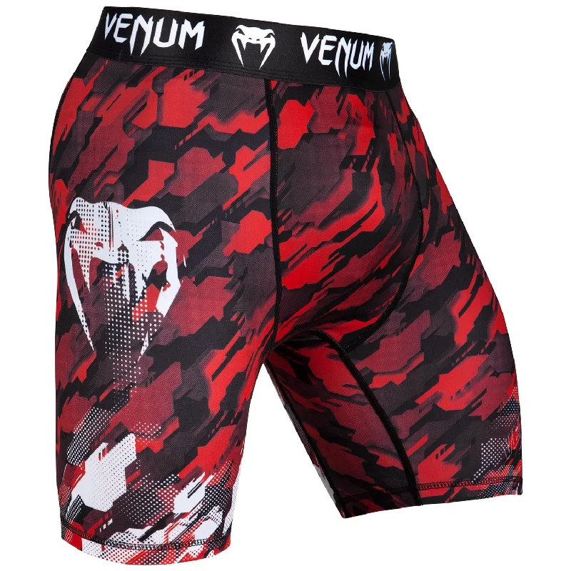 Men's plaid pattern wool blend shorts for a preppy fall styleShort de compression Venum Tecmo - Rouge Men's plaid pattern wool blend shorts for a preppy fall styleShort de compression Venum Tecmo - Rouge