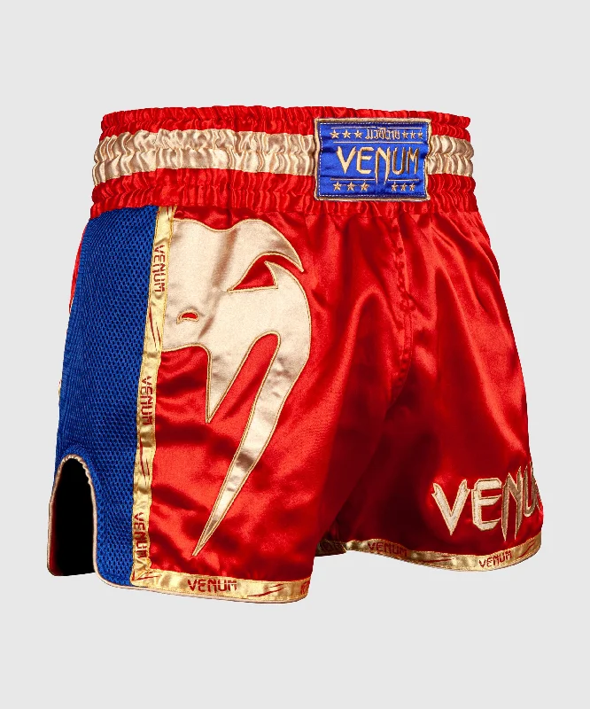 Men's wide - leg linen blend shorts for a relaxed beachside vibeShort de Muay Thai Venum Giant Men's wide - leg linen blend shorts for a relaxed beachside vibeShort de Muay Thai Venum Giant