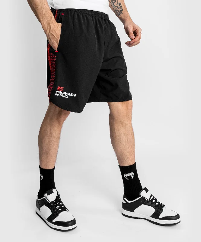 Men's elastic waistband lounge shorts for lazy weekends at homeShort d'Entraînement UFC Venum Performance Institute - Noir/Rouge Men's elastic waistband lounge shorts for lazy weekends at homeShort d'Entraînement UFC Venum Performance Institute - Noir/Rouge