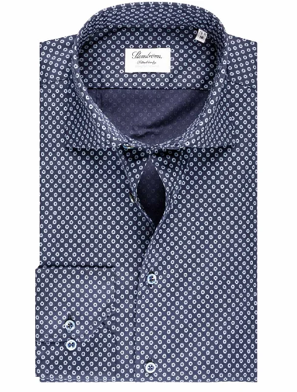 Men's Organic Cotton Casual Shirts with a Soft Handfeel for Everyday ComfortPinwheel Shirt Navy Men's Organic Cotton Casual Shirts with a Soft Handfeel for Everyday ComfortPinwheel Shirt Navy