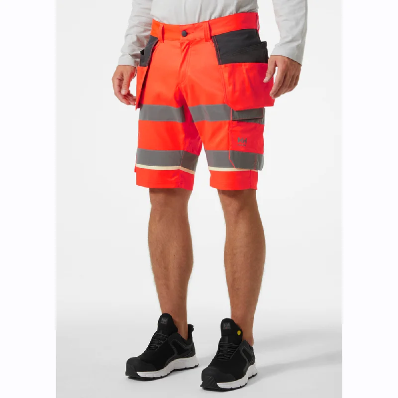 Men's adjustable - length convertible shorts for versatile useHelly Hansen 77516 UC-ME Hi-Vis 2-Way Stretch Construction Shorts Men's adjustable - length convertible shorts for versatile useHelly Hansen 77516 UC-ME Hi-Vis 2-Way Stretch Construction Shorts