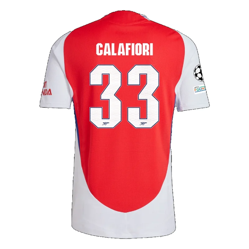 Men's Basketball Jerseys in Sleeveless Design for Enhanced Mobility on the Courtadidas Arsenal Authentic Riccardo Calafiori Home Jersey w/ Champions League Patches 24/25 (Better Scarlet/White)