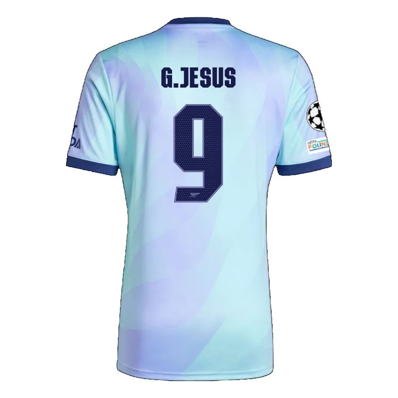 Men's Throwback Tennis Jerseys Inspired by Iconic Matches and Playersadidas Arsenal Gabriel Jesus Third Jersey w/ Champions League Patches 24/25 (Clear Aqua/Light Flash Purple) Men's Throwback Tennis Jerseys Inspired by Iconic Matches and Playersadidas Arsenal Gabriel Jesus Third Jersey w/ Champions League Patches 24/25 (Clear Aqua/Light Flash Purple)