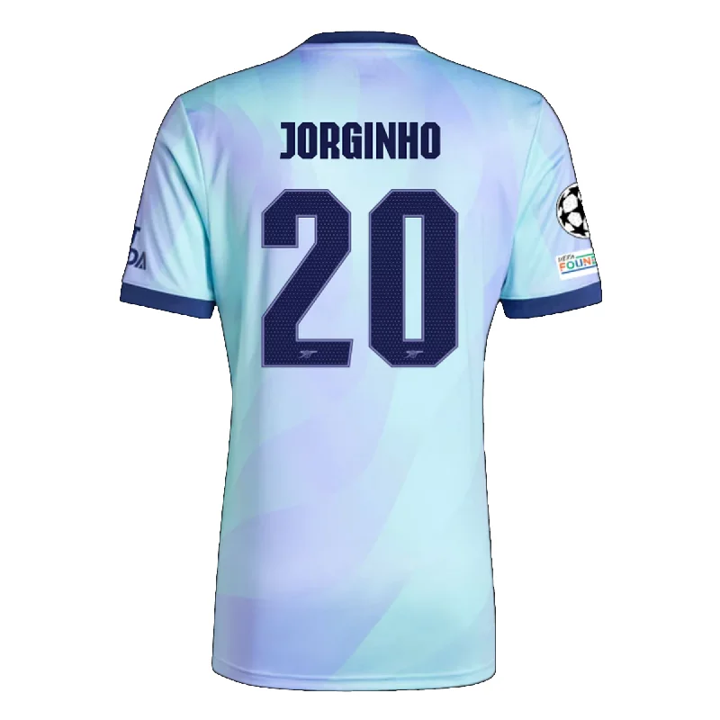 Men's Throwback Rugby Jerseys of Historic Matches and Teams for Rugby History Buffsadidas Arsenal Jorginho Third Jersey w/ Champions League Patches 24/25 (Clear Aqua/Light Flash Purple)