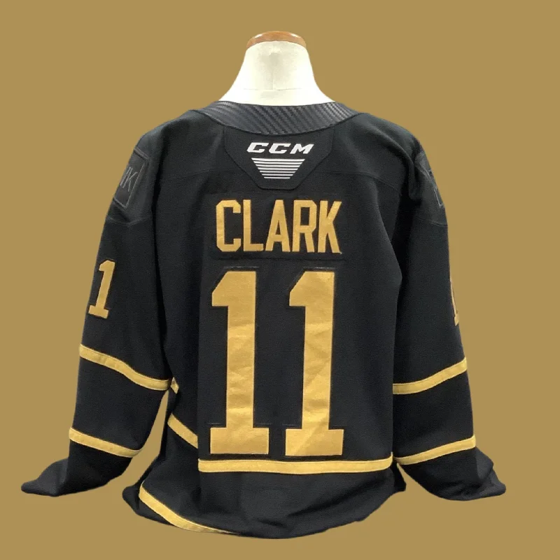 Men's Throwback Rugby Jerseys of Historic Matches and Teams for Rugby History BuffsGame Used Black Jersey 2023/24 #11 Clark Men's Throwback Rugby Jerseys of Historic Matches and Teams for Rugby History BuffsGame Used Black Jersey 2023/24 #11 Clark