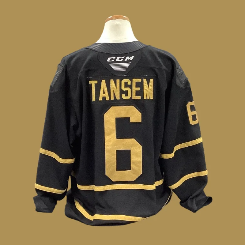 Men's Basketball Jerseys in Sleeveless Design for Enhanced Mobility on the CourtGame Used Black Jersey 2023/24 #6 Tansem Men's Basketball Jerseys in Sleeveless Design for Enhanced Mobility on the CourtGame Used Black Jersey 2023/24 #6 Tansem