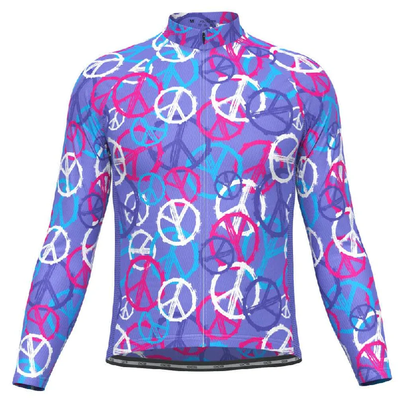 Men's NBA Authentic Team Jerseys in Official Team Colors for True Basketball FansMen's Purple Peace Long Sleeve Cycling Jersey
