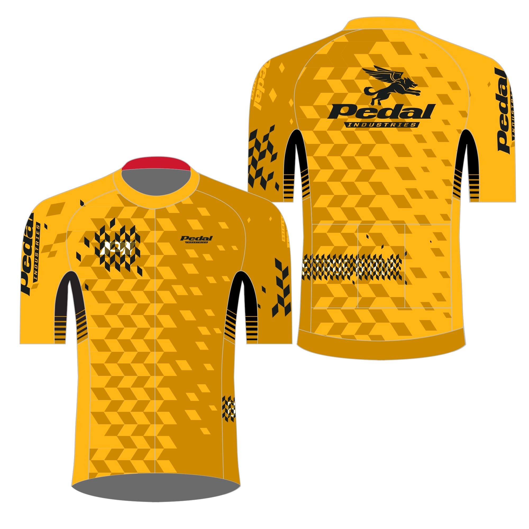 Men's Football Jerseys with Embroidered Club Badges for a Premium and Authentic AppealPEDAL Industries Classic GOLD 2023 PRO JERSEY 2.0