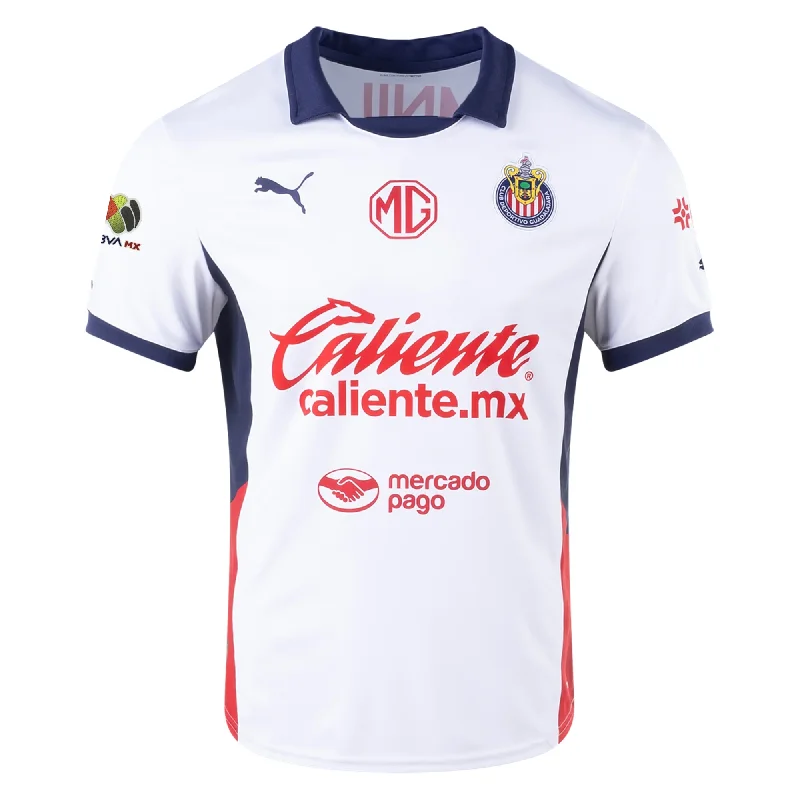 Men's Football Jerseys with Embroidered Club Badges for a Premium and Authentic AppealPuma Chivas Away Jersey w/ Liga MX Patch 24/25 (Puma White)