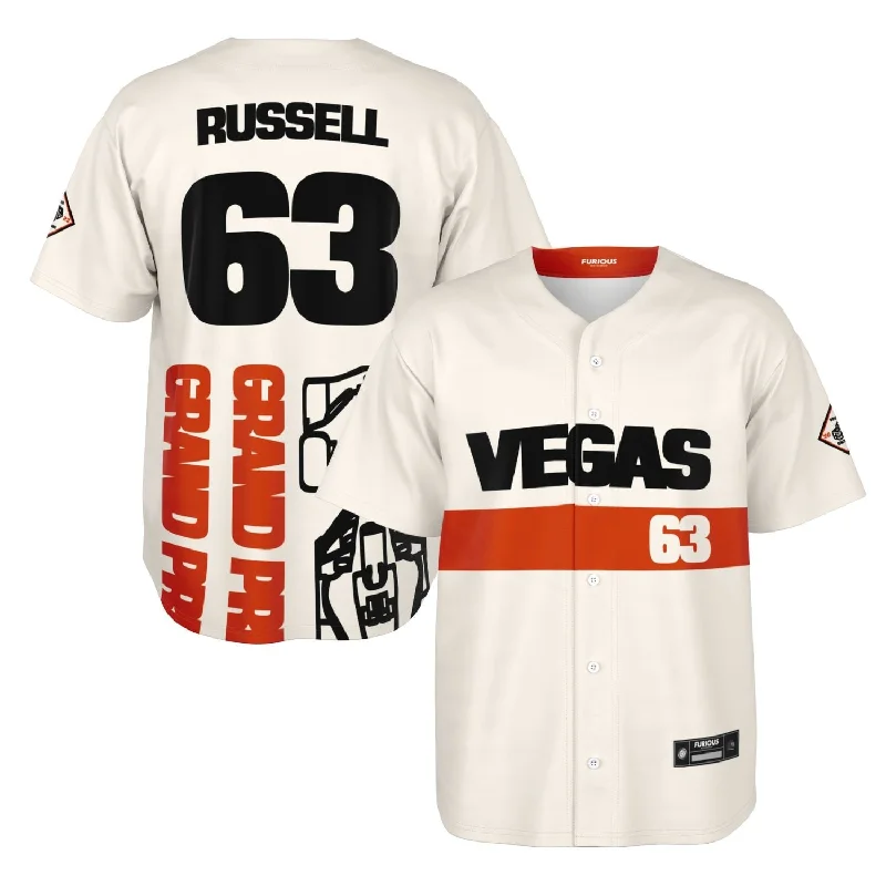 Men's Sustainable Organic Cotton Rugby Jerseys for Eco - Conscious Sports EnthusiastsRussell - Vegas Street Circuit Jersey