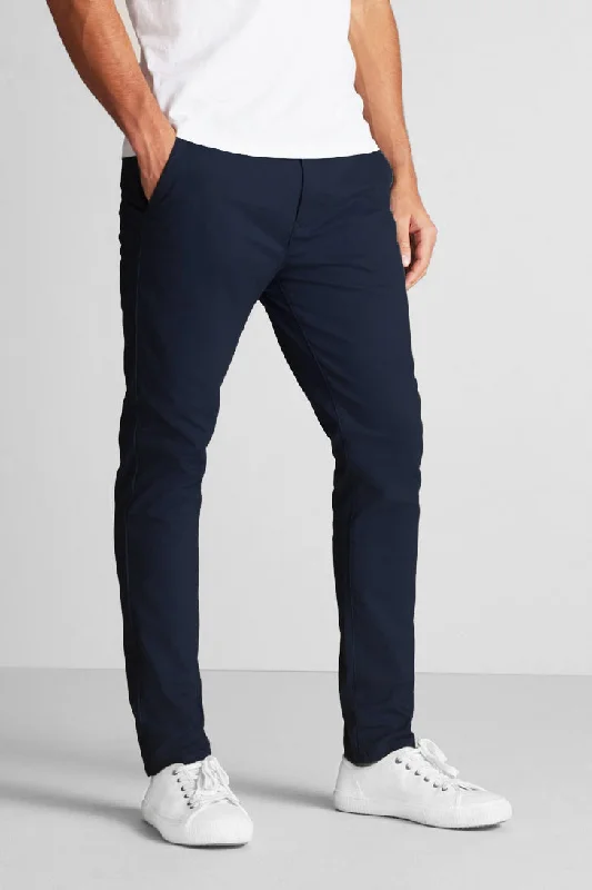Plus Size Men's Bootcut Jeans with a Belt Loop Upgrade for a Stylish TouchOfficer Slim fit chino pant in a textured dobby comfort stretch - NAVY Plus Size Men's Bootcut Jeans with a Belt Loop Upgrade for a Stylish TouchOfficer Slim fit chino pant in a textured dobby comfort stretch - NAVY