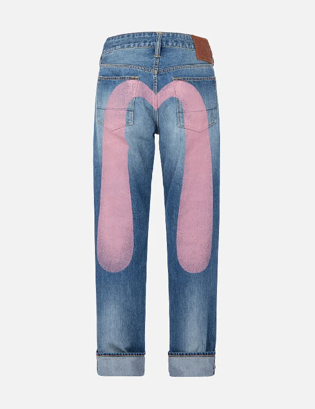 Plus Size Men's Relaxed Fit Jeans with a Faded Wash for a Vintage - Inspired LookDaicock Print Baggy-Fit Jeans #2000 Plus Size Men's Relaxed Fit Jeans with a Faded Wash for a Vintage - Inspired LookDaicock Print Baggy-Fit Jeans #2000