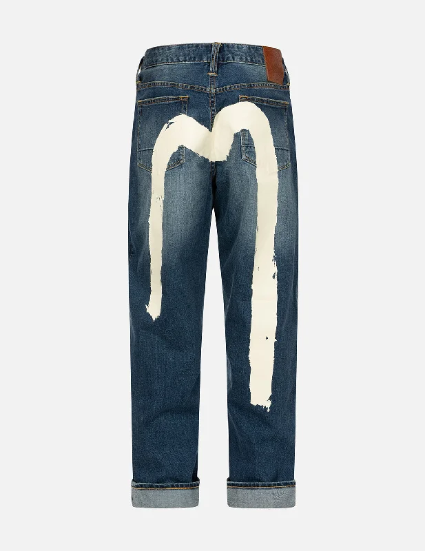 Men's Ripped Skinny Jeans in Acid Wash for an Edgy and Punk - Inspired StyleEcru Brushstroke Daicock Loose Fit Jeans Men's Ripped Skinny Jeans in Acid Wash for an Edgy and Punk - Inspired StyleEcru Brushstroke Daicock Loose Fit Jeans