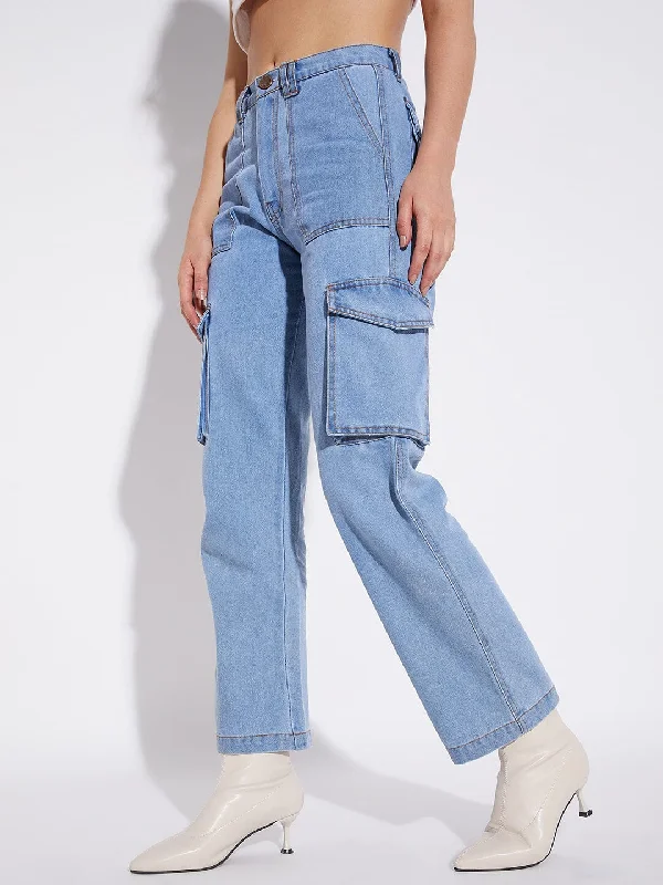 Men's Jeans with an Elastic Waistband for Ultimate ComfortIce Washed Unisex Carpenter Denim Men's Jeans with an Elastic Waistband for Ultimate ComfortIce Washed Unisex Carpenter Denim