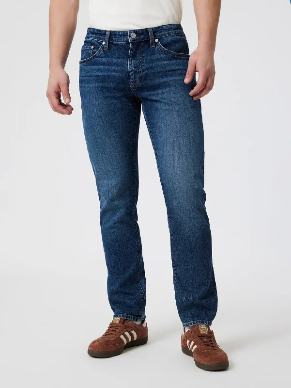 Men's Ripped Skinny Jeans in Acid Wash for an Edgy and Punk - Inspired StyleMarcus Jean - Dark Brushed Classic Blue Men's Ripped Skinny Jeans in Acid Wash for an Edgy and Punk - Inspired StyleMarcus Jean - Dark Brushed Classic Blue