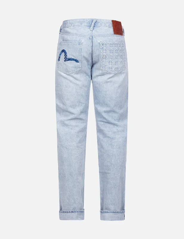 Plus Size Men's Bootcut Jeans with a Belt Loop Upgrade for a Stylish TouchPatchwork Effect and Sashiko Carrot Fit Denim Jeans #2017 Plus Size Men's Bootcut Jeans with a Belt Loop Upgrade for a Stylish TouchPatchwork Effect and Sashiko Carrot Fit Denim Jeans #2017