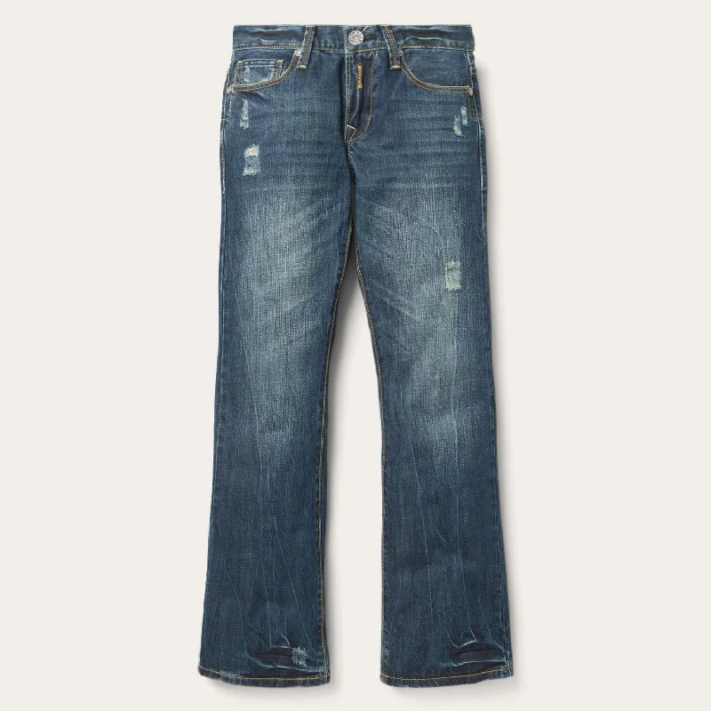 Men's Jeans with a Zip - Off Lower Leg for Convertible Style1014 Fit Destructed Dark Wash Jeans Men's Jeans with a Zip - Off Lower Leg for Convertible Style1014 Fit Destructed Dark Wash Jeans
