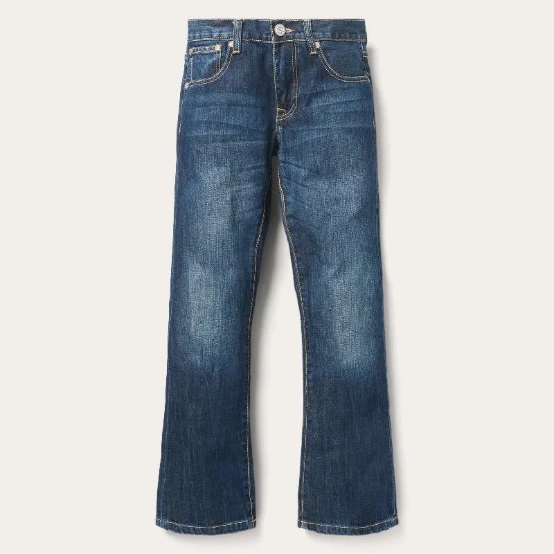 Men's Distressed Jeans with Patches for a Retro and DIY - Inspired Appearance1014 Fit Semi-Destructed Wash Jeans Men's Distressed Jeans with Patches for a Retro and DIY - Inspired Appearance1014 Fit Semi-Destructed Wash Jeans