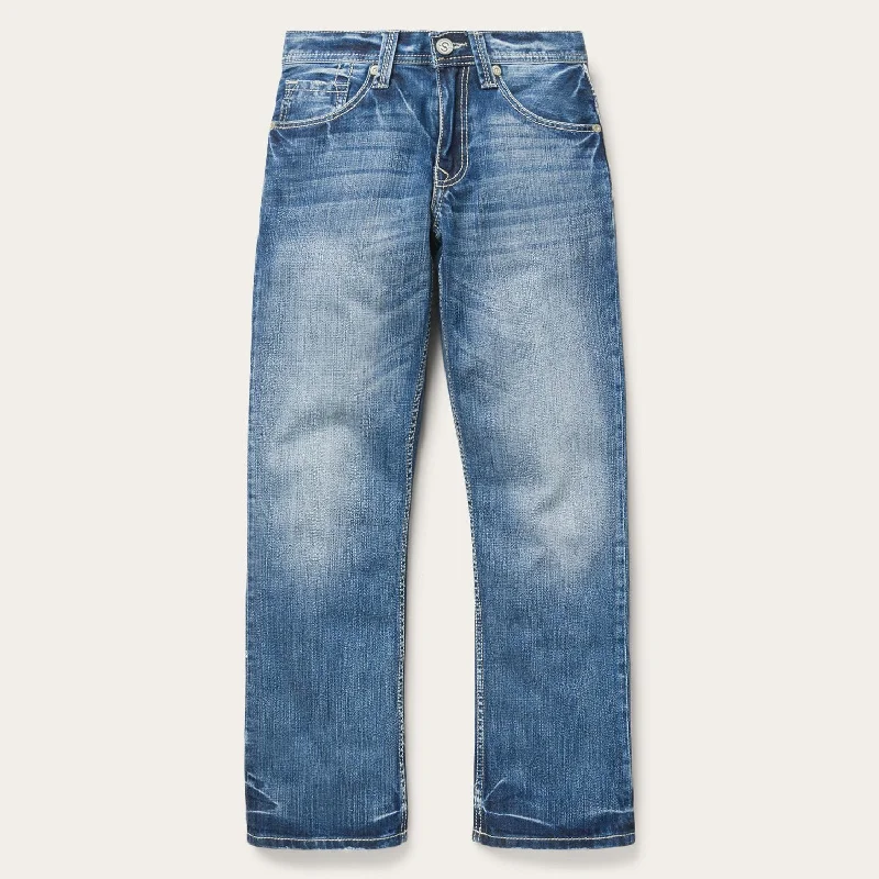 Men's High - Waisted Jeans in a Medium Wash for a Vintage - Style Revival1312 Fit Light Wash Jeans Men's High - Waisted Jeans in a Medium Wash for a Vintage - Style Revival1312 Fit Light Wash Jeans