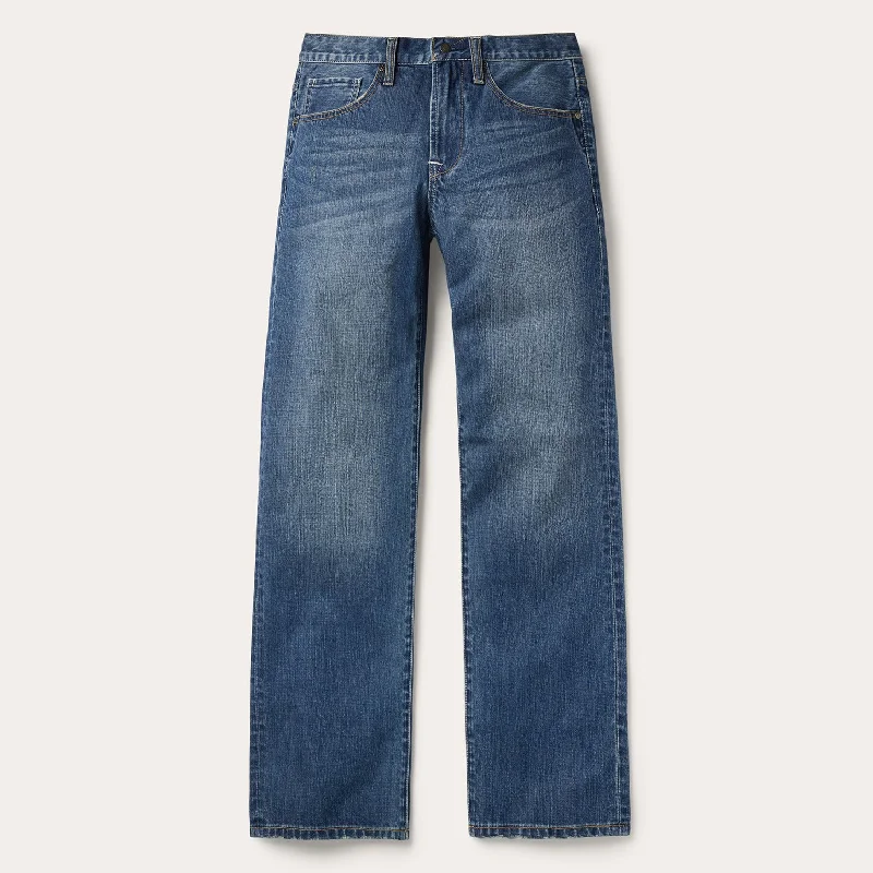 Men's Distressed Jeans with Patches for a Retro and DIY - Inspired Appearance1312 Modern Fit Jean Men's Distressed Jeans with Patches for a Retro and DIY - Inspired Appearance1312 Modern Fit Jean