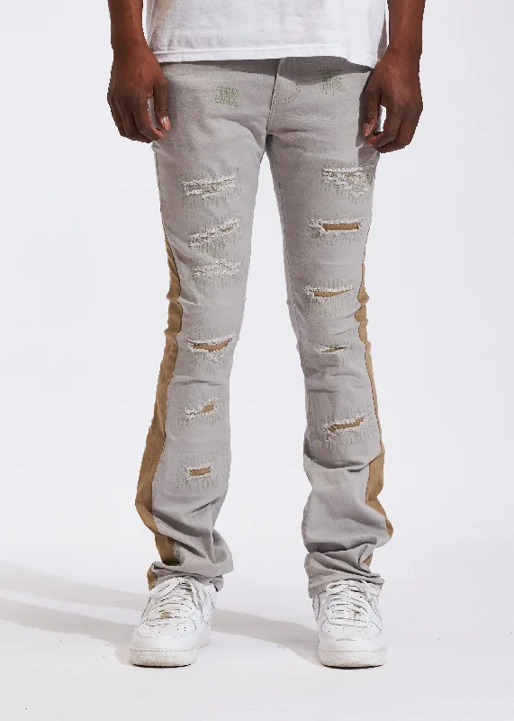Men's Straight Leg Raw Denim Jeans for a Minimalist and Durable OptionArch Flare Denim (Gray) Men's Straight Leg Raw Denim Jeans for a Minimalist and Durable OptionArch Flare Denim (Gray)