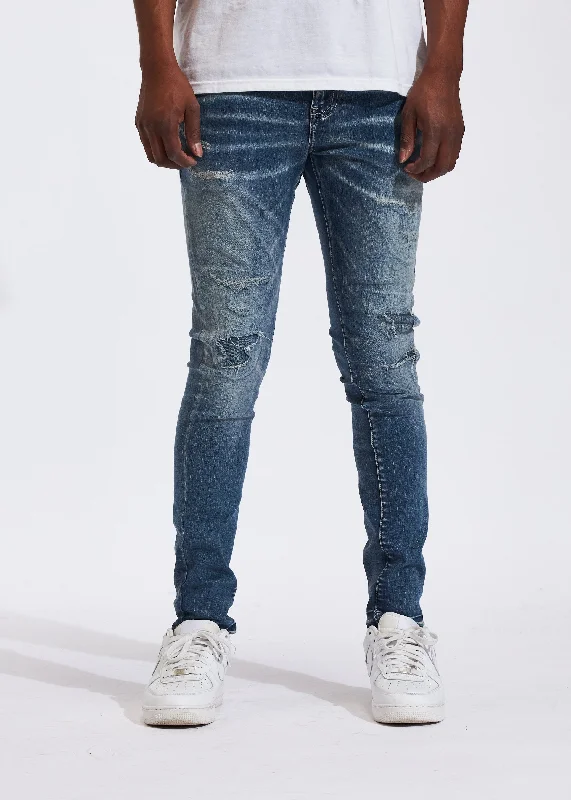 Plus Size Men's Bootcut Jeans with a Relaxed Waist for a Classic and Comfortable FitAtlantic Denim (Indigo Stitch) Plus Size Men's Bootcut Jeans with a Relaxed Waist for a Classic and Comfortable FitAtlantic Denim (Indigo Stitch)