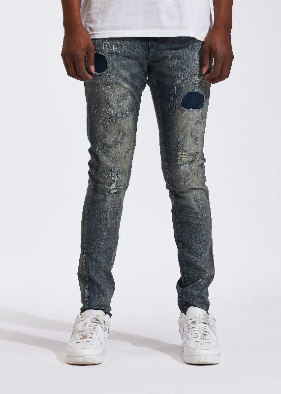 Men's High - Waisted Jeans in a Medium Wash for a Vintage - Style RevivalAtlantic Denim (Stone Stitch) Men's High - Waisted Jeans in a Medium Wash for a Vintage - Style RevivalAtlantic Denim (Stone Stitch)